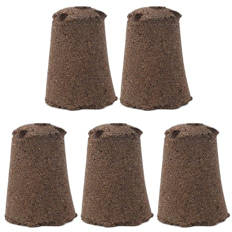 Gavigain 50PCS Bloque de Plántulas Bloque de Nutrientes Comprimidos Discos de Tierra para Macetas Pellet para Promueve el Crecimiento de Verduras y Flores (HRD-TN0314)
