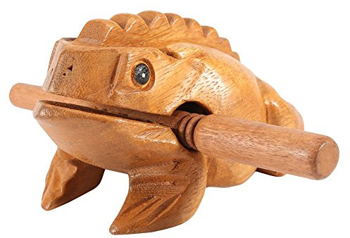Asixx Thailand Frog, Thailand Traditional Craft Wooden Lucky Frog Croaking Musical Instrument Home Office Decor Modern Kitchen Decor Thailand Frog (#4)
