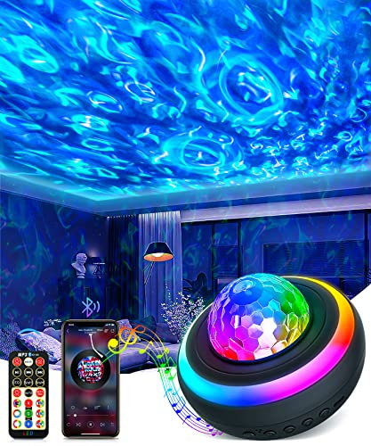 Sternenhimmel Projektor Nachtlicht Galaxy Projector - Led Kinder Projektor Lampe Star Night Galaxie Light Sternenlicht Lamp Sternen Musik Sterne Planetarium Licht für Erwachsene