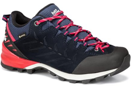 Hanwag W Makra Pro Low Lady GTX Blau - Gore-Tex Robuster wasserdichter Damen Zustiegsschuh, Größe EU 41.5 - Farbe Navy