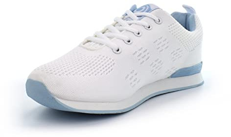 Womens Bowling Trainers Womens Lawn Bowling Shoes Ladies Lawn Bowling Shoes Ladies Bowling Shoes Womens Lawn Bowl Shoes Ladies Lawn Bowl Trainers White/Blue (Large Fit Order 1 Size Small) 6 UK
