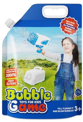 PANACARE KONZENTRIERT Seifenblasenflüssigkeit Nachfüllflasche (0,1 L bis zu 1 L) Mischung der Seifenblasen für elektronische Seifenblasenmaschine, Seifenblasenpistole (100ml-1L)