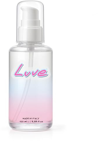 Luve Lubrificante Intimo a Base d’Acqua 100ml | Ipoallergenico | pH 4.5 | Con Acido Ialuronico, Niacinamide ed Ectoina | Nickel Tested | Vegan | Made in Italy