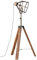BRILLIANT Lampe Matrix Wood Standleuchte dreibeinig schwarz stahl | 1x G95, E27, geeignet für Normallampen (nicht enthalten) | In der Höhe einstellbar