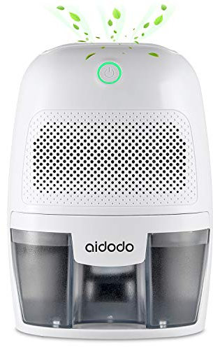 Déshumidificateur Electrique Aidodo 600ml d'air Deshumidificateurs Absorbeurs d Humidite Réservoir d'eau Mini Portable Dehumidifier pour la Maison, Salle de Bains, Chambre, Bureau, Placard, Cuisine