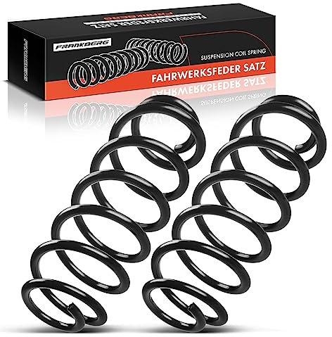 Frankberg 2x Federn Fahrwerksfeder Hinterachse Kompatibel mit Toledo IV 2012-2019 Octavia I 1996-2010 New Beetle 2003-2010 B-o-r-a 1998-2013 Golf IV 1997-2003 Replace# 1J0511115BR