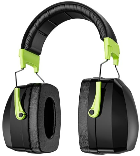 ProCase Extra Large SNR 37dB Noise Cancelling Headphones, Adult Ear Defenders NRR 35dB for Ear Protection Protectors -Green