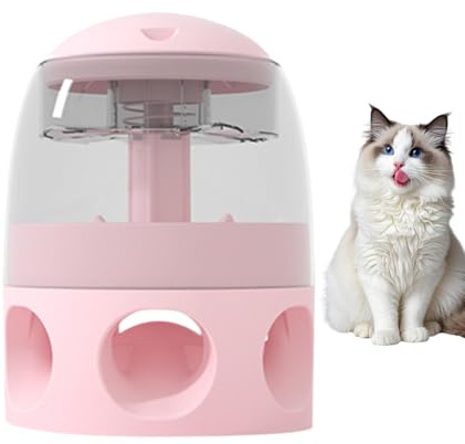 Livsmedelsdispenser för husdjur, interaktiva hundmatleksaker, rolig godisleksak med kapacitet, halkfritt fodertillbehör, fo
