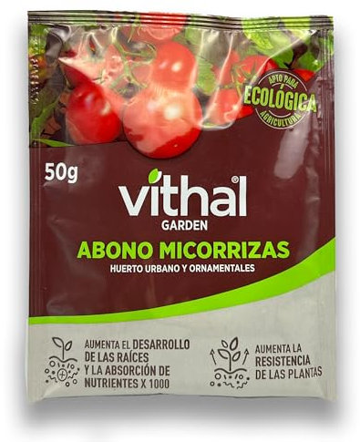 Abono MICORRIZAS para Huerto Urbano y Plantas ECOLÓGICO | Mejora las raíces de tu huerto y plantas aportando una mejor nutrición, falta de agua y crecimiento | MUY EFECTIVO | Sobre 50GR | Nexum Market