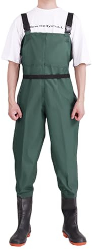 Leichtrit Vadeadores para Hombre,Vadeadores Impermeables y Transpirables,Pantalones de Pesca,Correa Ajustable,Ajustables en la Cintur,con Bolsillo,para Regalo Amantes de Pesca y Deportiva
