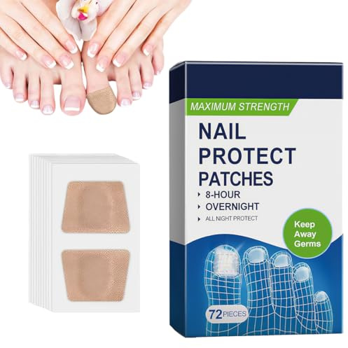 HAMKU 72pcsparches Reparadores De Para Pies,Hongos Uñas Pies,Parches Hongos En Las,Tratamientos Naturales Las Uñas De Los,Apósito Transpirable Transpirable En