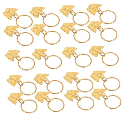Veemoon 20pezzi Fermagli per Capelli Forma di Farfalla Ciondoli per Trecce per Donne Accessori per Capelli Leggeri e Portatili Adatti Vari Look e Occasioni