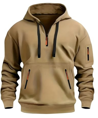 Veste Thermique Homme Blouson Chaud Gilet Zippé Zippée Vestes Zip Sweat Rugby Sport Luxe Militaire Travail Humour Pull Homme Hiver Chaud Laine XL
