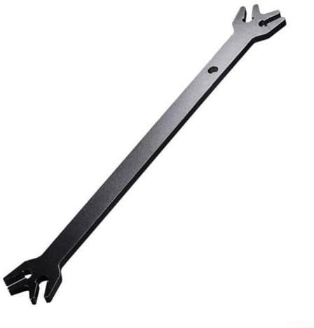 Herramienta de corrección de llantas de vehículo eléctrico, herramienta de mantenimiento de deformación de acero resistente para cubos de 5.9-8.7 mm, 420 mm de largo con agarre antideslizante y