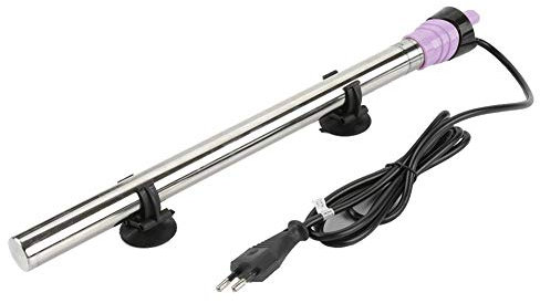 Zerodis Aquarium Heizstab, Edelstahl Auto Thermostat Elektroheizung Wärmer Explosionsgeschützter Warmwasserbereiter(EU Plug 500W 220V)