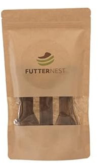Futternest - Kauknochen für Hunde - 100% natürlich - 100% Haut in verschiedenen Sorten (Pferd, 3er Set, 12cm)