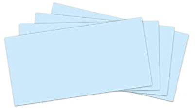 Briefumschlag blau DIN lang-Format ohne Fenster Briefumschäge Umschläge selbstklebend (50 Umschläge)