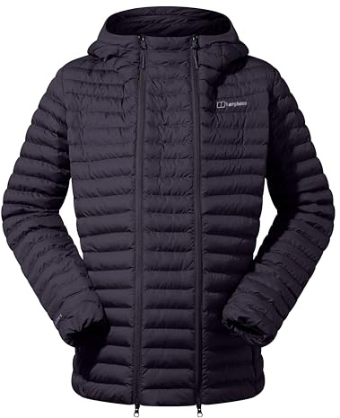Berghaus Nula Hooded Maternity 2in1 Chaqueta para Mujer, Negro azabache, 36