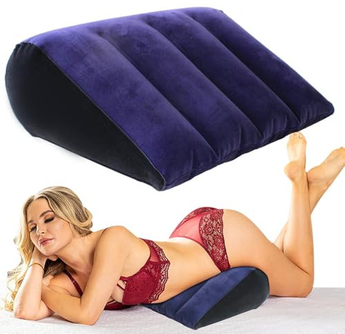 Sexe Oreiller Érotisme Lombaire Triangle Oreiller, Sexy Polyvalent Gonflable Coussin Jouets, Sex Toys pour Couple Adulte Sexe Meubles, Canapé Pliable Sans Trou Gonflable Voyage Oreiller