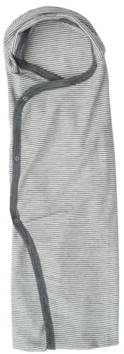 Lilano, ull, puckfilt, filt för puckning baby, 70 % ekologisk ull, 30 % siden, 210 gr./m² (grå/natur)