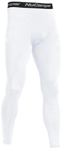 NuCamper Hombres Correr Leggings, Pantalones de Compresión de la Capa de Base de Deportes Mallas Leggings, de Secado Rápido Athletic Workout Fitness Baloncesto Gimnasio Pantalones Apretados