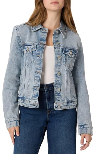 Amazon Essentials Women's Denim Trucker Jacket with Pockets