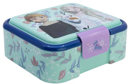 STOR Frost Matlåda för Barn med 3 Fack - 1786ml - Robust BPA-fri Plast Lunchbox - Skolmatlåda Smörgåsbehållare för Barn