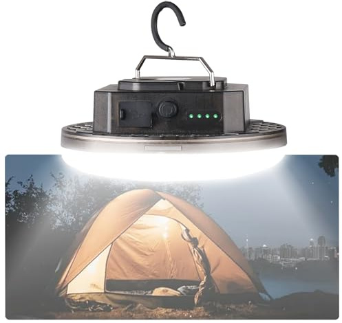 12000mAh 5000LM Camping Lights 3 Lighting Modes Bright Rechargeable LED Lamp 40W Hanging Tent Lights IPX5 Waterproof,Magnet,Power Failure Emergency Survival Kits & Christmas Day Gift