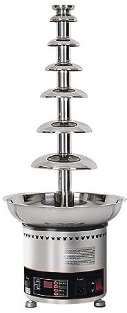 Commercial Chocolate Fountain Machine, 4/5/6/7 Tiers Chocolate Fondue Waterfall Melter, Adjustable Temperature, 304 Stainless Steel Body, Easy To Assemble, for Birthday Party Weddin