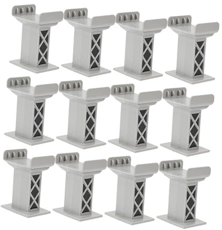 YARNOW 15 Pezzi Supporti per Ferroviari Multistrato in Plastica Blocchi di Sostegno Resistenti alle Intemperie Accessori Compatibili con Tutti i Principali Marchi per Modelli di Treni