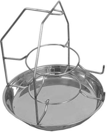 Fonowx Panier à Cendres Charbon Acier Inoxydable Anti-Chaleur Support Plateau à Charbon avec Poignée Pratique Boîte Multifonctionnelle pour Accessoires de, Hauteur 32.5 Cm