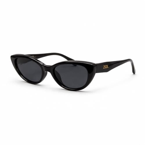 ZOL SOLENNE Occhiali da Sole Donna Cat Eye, UV400 Categoria 3, Sunglasses occhi di gatto, Montatura e Lenti in Policarbonato Leggeri e Resistenti, Cerniere Rinforzate, Certificazione CE