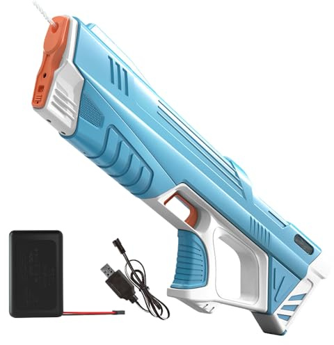 Mineup Pistole Ad Acqua Elettriche Per Bambini Adulti, Automatico Pistola Ad Acqua, Pistole Ad Acqua Potenti A Lunga Distanza, Giocattolo Blaster Ad Acqua Per Estate Giardino Piscina All'Aperto Spiagg