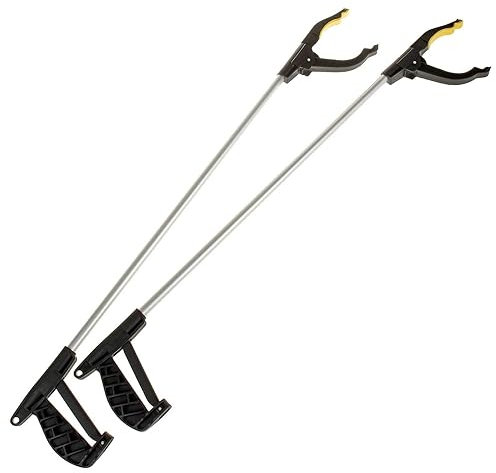 SIDCO Greifer 2 x Müllzange XXL Greifarm Greifzange Müllzange Müllsammler Greifhilfe