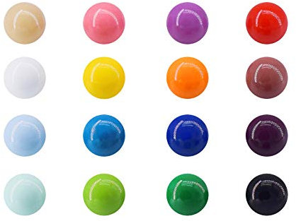 Magnetpro Aimants Muliticolor Aimant Réfrigérateur Mignon, Résine Décorative Amusante pour Bureau, Calendriers, Tableaux Blancs, Cartes (16 pièces)