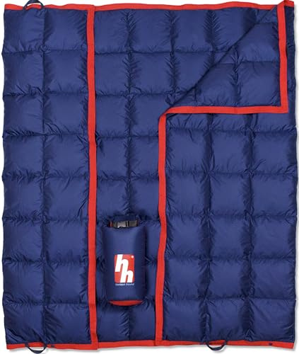 Horizon Hound GR-20 Daunen Camping Decke - Outdoor Reisedecke, Blau | Isolierte, leichte und warme Steppdecke zum Schlafen, Campen, Wandern und Festivals | Wasserabweisend und kompakt