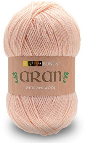 Sirdar Hayfield Bonus Aran with Wool, Pale Pink (625), 400g
