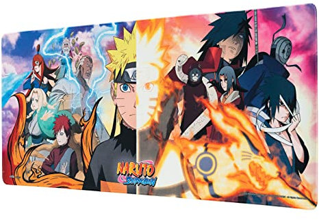 Grupo Erik - XL Mauspad Naruto - Kawaii Gaming Mauspad - Mouspad mit Motiv - Naruto Fanartikel - Manga und Anime Artikel, XXL