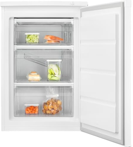 Electrolux LYB1AE8W0 – Congelatore Verticale a Libera Installazione Serie 600, Capacità Totale 85 Litri, LowFrost, OptiSpace con MaxiBox, Silenziosità 38 dB, Altezza 84,5 cm, Classe Energetica E