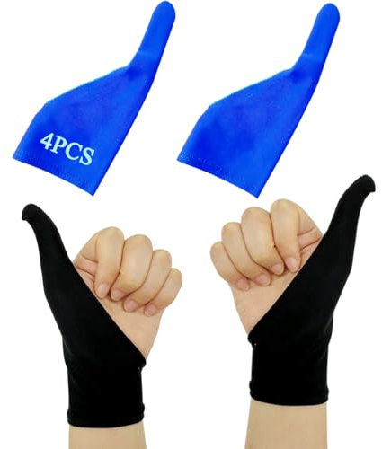 Heyshapeing 2 Paar Daumensauger-Handschuhe für Erwachsene, Fingerhandschuhe zum Saugen der Finger, stoppt Nagelbeißen, Hautpicken, Daumenlutschen, 2 Paar