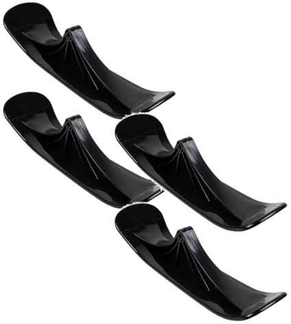 Ski-Schlittenbrett | Bobschlitten Race | Hochwertiges Kunststoff | 2 Stück Winter Schlitten schwarz | 2 in 1 praktische Roller Teile Outdoor Sport Ski Board (2)