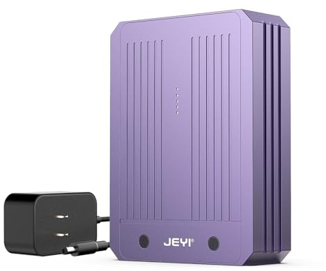 JEYI Quad Nvme Enclosure, 4-Bay Enclosure, USB4 40Gbps to 4 M.2 SSD Enclosure, 40Gbps Transmission Speed SSD Enclosure Compatible with Thunderbolt 3 and 4