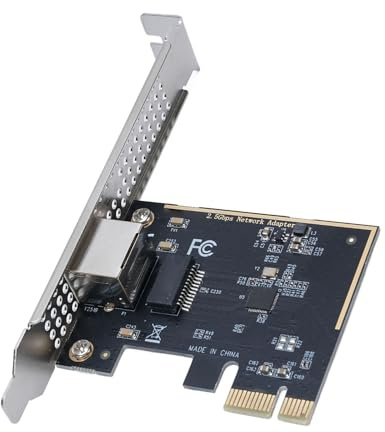 Bewinner Tarjeta de Red Flexible de 2,5G para Escritorio, Conexión Estable para Entusiastas de la Multimedia