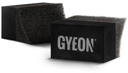 GYEON Q²M Tire Applicator - High-Density Foam Applicator Pad for Tyre Coatings and Dressings - Ergonomic Sponge Applicator for Regular and High Profile Tyres - Large - 2 Pack