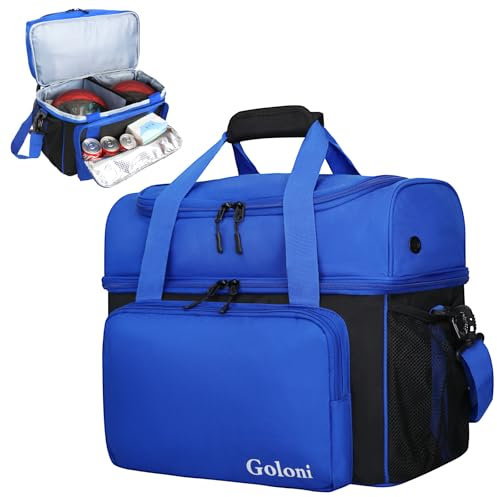Goloni Sac de bowling pour 2 balles avec support de balle – Convient aux chaussures de bowling jusqu'à la taille 44 et accessoires
