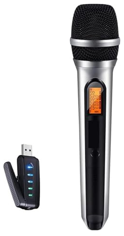 Trådlösa mikrofoner, Trådlös USB-mikrofon, enkelriktad mikrofon for smartphone, PC-dator, bärbar dator, PA-podcasting