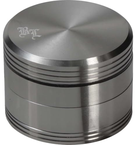 Black Leaf Matrix Grinder 4-tlg. – CNC-gefräst, Aluminium eloxiert, Diamantschliff-Zähne, Magnetverschluss, große Mahlöffnungen, inkl. Pollenschaufel – robuster Kräutergrinder