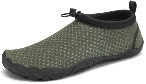 Mishansha Unisex Adulto Scarpe da Scoglio Uomo Asciugatura Rapida Scarpe Snorkeling Donne Morbido Durevole Scarpette Estive Acquatici per Nuoto 39EU Verde Spiaggia