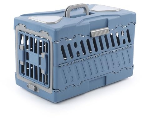 Cajas de Transporte para Gatos – de Transporte Plegable y portátil, portátil para Perros pequeños con asa, para Perros y Gatos pequeños, Viajes en avión, Coche, Camping y Senderismo