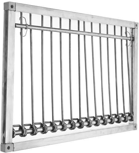 JHKNNK Puerta Metálica para Jaula de Palomas Marco Resistente de 39 CM y Función Automática para Suministros de Aves en Palomares